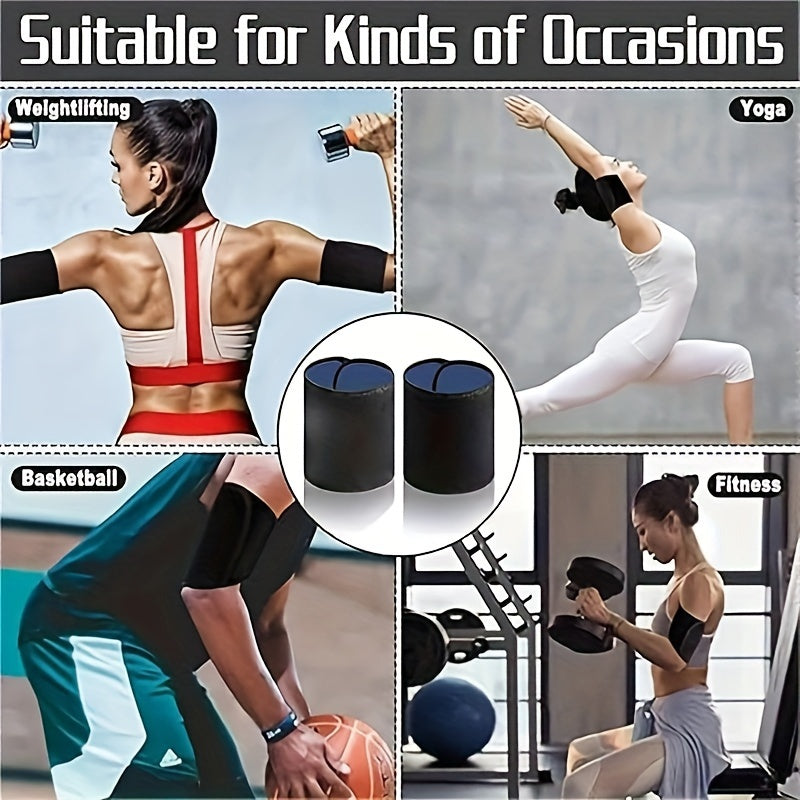 1 Pair Sweat Sauna Arm Trimmers - Adjustable Fitness Workout Shaper for Weight Loss, Enhanced Sweating, Slim Flabby Arms, Protects Arms from Heat & Promotes Sweat, All-Season Neoprene Material, Fit for Gym & Training, Weight Loss Aid | Neoprene Arm Wrap |