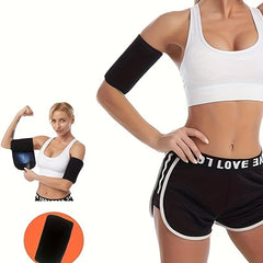 1 Pair Sweat Sauna Arm Trimmers - Adjustable Fitness Workout Shaper for Weight Loss, Enhanced Sweating, Slim Flabby Arms, Protects Arms from Heat & Promotes Sweat, All-Season Neoprene Material, Fit for Gym & Training, Weight Loss Aid | Neoprene Arm Wrap |