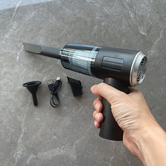 1 Piece Powerful 9000PA Cordless Car Vacuum Cleaner - Ultra-Lightweight, Portable, and Easy to Use for Home and Car Interior Cleaning, Pet Hair, and Crumbs - Rechargeable and Convenient for Daily Use