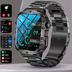 100+ Sports Mode Men's Outdoor Smart Watch - AI Voice Wireless Talk Fitness Tracker with Heart Rate Monitor and Water Resistance