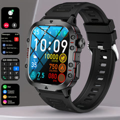 100+ Sports Mode Men's Outdoor Smart Watch - AI Voice Wireless Talk Fitness Tracker with Heart Rate Monitor and Water Resistance