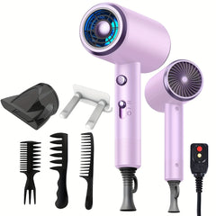 1 Concentrator Nozzle 1 Diffuser Attachments Fast Drying Professional Ionic Hair Dryer, Lightweight And Quiet Low Noise Blow Dryer For Home Salon Travel, Holiday Gift